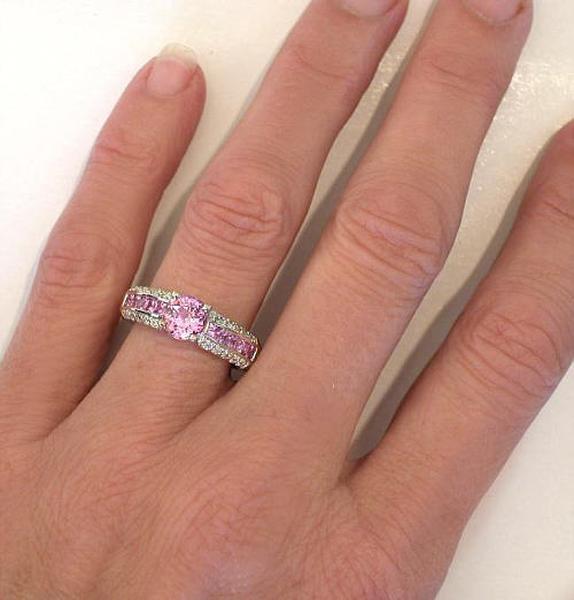 Unique Pink Sapphire Engagement Rings