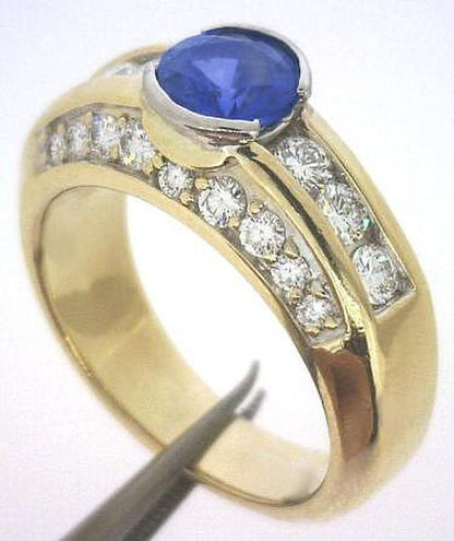 Bright Cornflower Blue Sapphire Rings