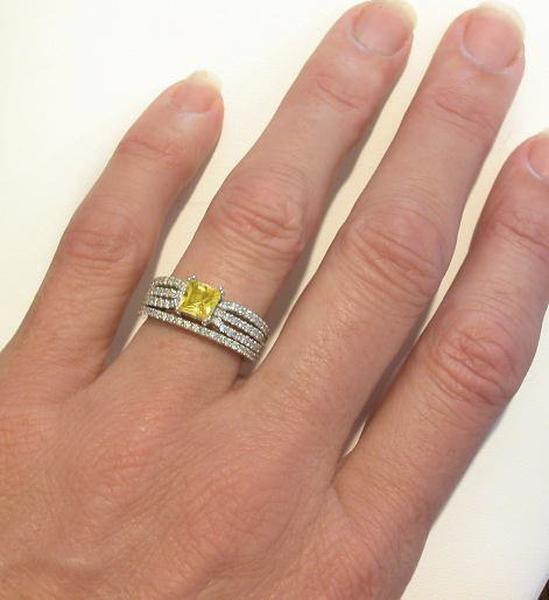 Yellow Sapphire Wedding Set
