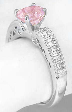 Unique Pink Sapphire Engagement Rings