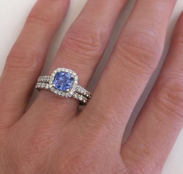 Sapphire Engagement Ring- Rope Design