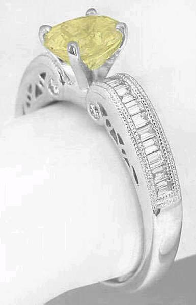 Unique Yellow Sapphire Engagement Rings