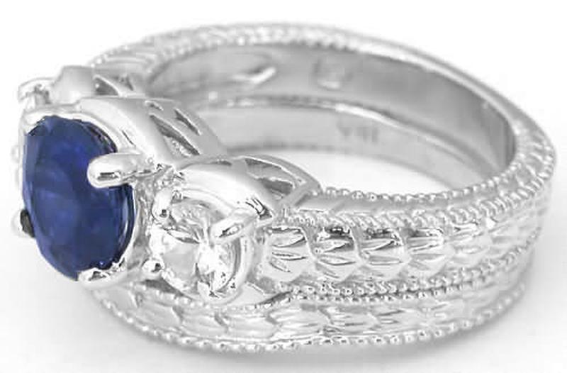 Sapphire Engagement Ring non diamonds