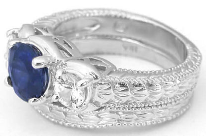 Sapphire Engagement Ring non diamonds