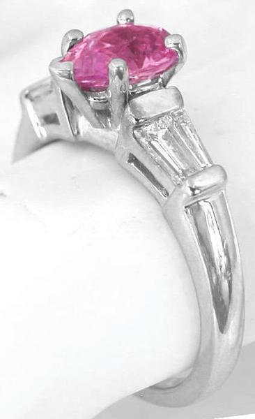Unique Pink Sapphire Diamond Rings