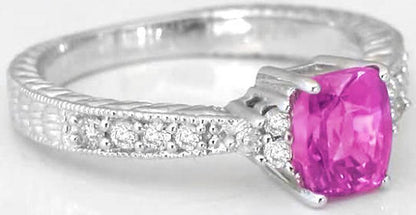 Pink Sapphire Engagement Rings
