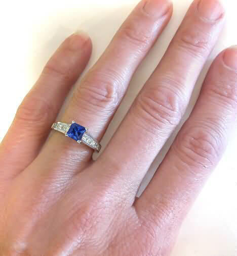 Sapphire ring hot sale princess cut