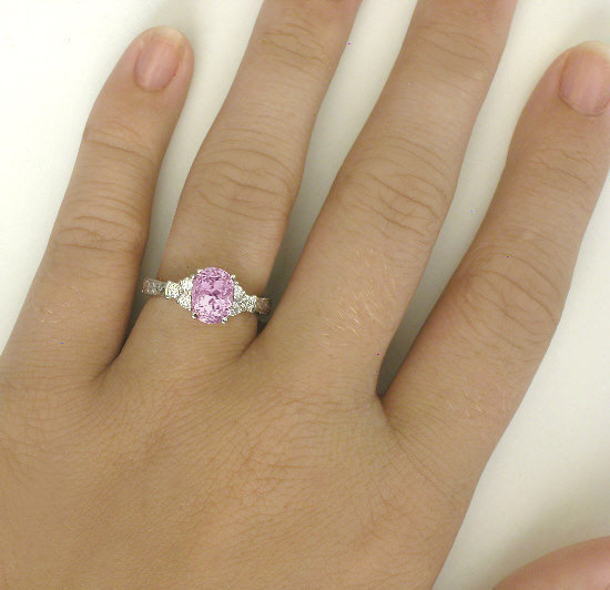 Light pink hot sale gemstone ring