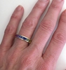 Rainbow Sapphire Eternity Band - Channel Set 4 ctw Princess Cut Ring in 14k yellow gold