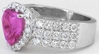 Pear Pink Sapphire Eternity band