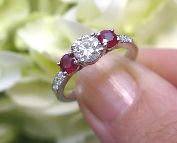 18ct Gold Ruby And Diamond Ring - Northumberland Goldsmiths