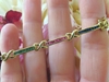 3.0 ctw Sapphire, Ruby Emerald Bracelet with X Links in 14k yellow gold - 7 inches - SSB-4018